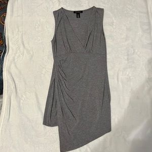 Gray, asymmetrical tunic